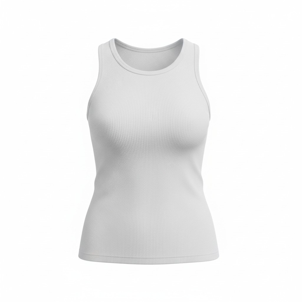 🩷3 For $10🩷Classic Ribbed Tank Top - White/ Off White